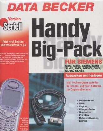 Handy Big-Pack 3.0 für Siemens S25, C35i, M35i, S35i, SL42, C45, ME45, S45, SL45, SL45i, CD-ROM m. seriellem Datenkabel