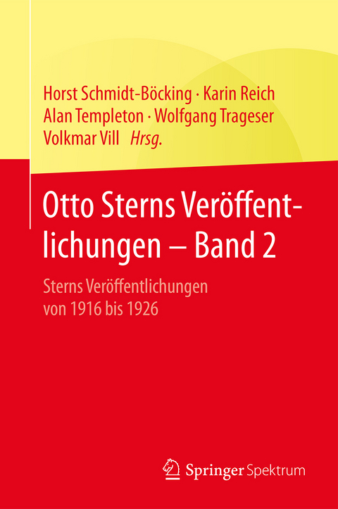 Otto Sterns Veröffentlichungen – Band 2 - 