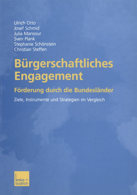 Bürgerschaftliches Engagement - Ulrich Otto, Josef Schmid, Julia Mansour, Sven Plank, Stephanie Schönstein, Christian Steffen