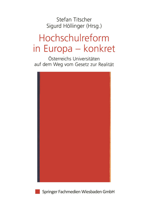 Hochschulreform in Europa — konkret - 