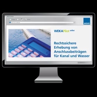 Anschlussbeiträge für Kanal und Wasser online