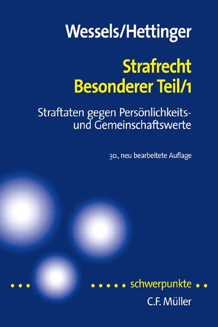 Strafrecht Besonderer Teil 1 - 