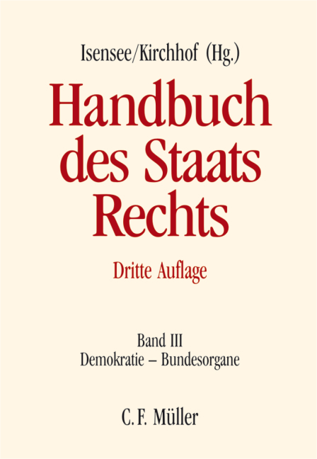 Handbuch des Staatsrechts - 