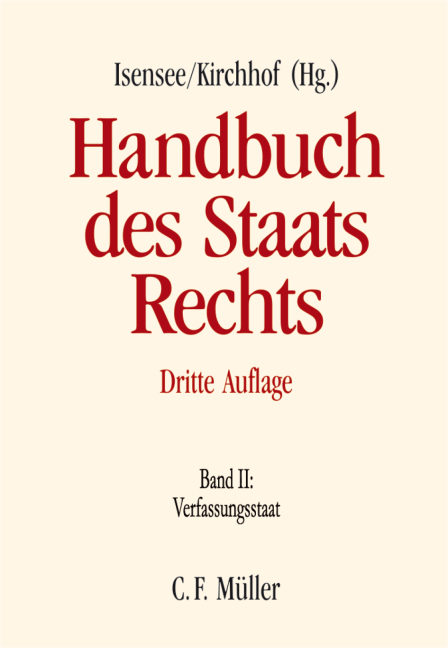 Handbuch des Staatsrechts - Peter Badura, Ernst-Wolfgang Böckenförde, Udo Di Di Fabio, Rolf Grawert, Rolf Gröschner, Peter Häberle, Christian Hillgruber, Josef Isensee, Matthias Jestaedt, Paul Kirchhof, Eckart Klein, Albrecht Randelzhofer, Hans Heinrich Rupp, Eberhard Schmidt-Aßmann, Wolfgang Graf Graf Vitzthum, Klaus Vogel, Hans F. Zacher