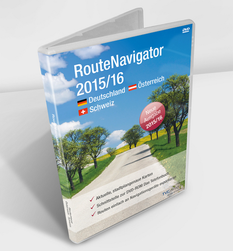 RouteNavigator DACH 2015/16, 1 DVD-ROM