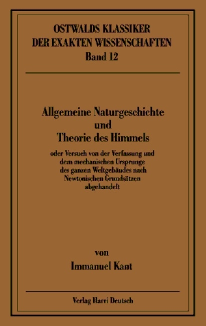 Allgemeine Naturgeschichte und Theorie des Himmels - Immanuel Kant