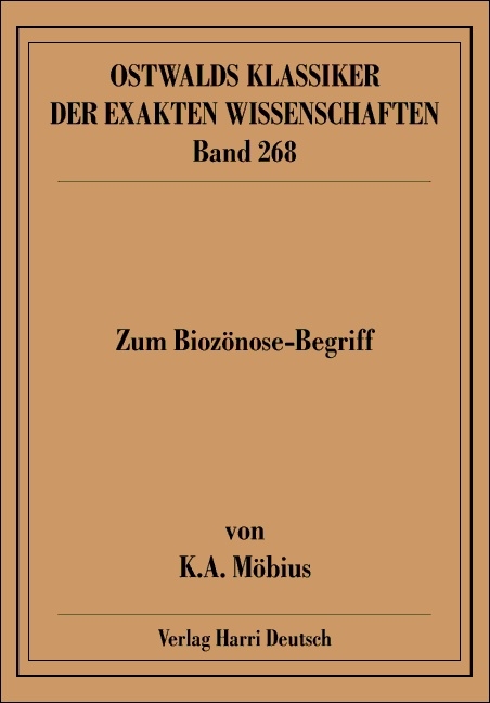 Zum Biozönose-Begriff - Karl A Möbius