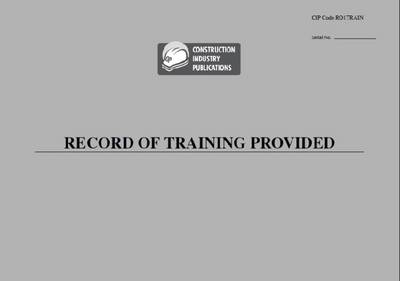 Reports of Inspection for Training Provided -  Construction Industry Publications