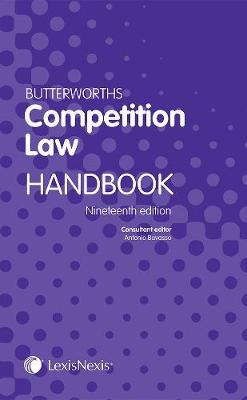 Butterworths Competition Law Handbook - Antonio Bavasso