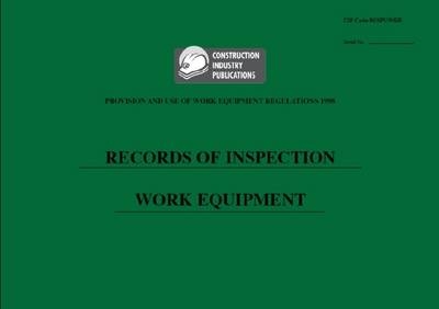 Record of Inspection Provision & Use of Work Equipment - 