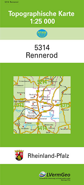 TK25 5314 Rennerod -  Landesamt für Vermessung und Geobasisinformation Rheinland-Pfalz