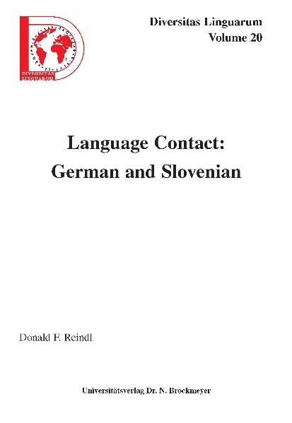 Language Contact: German and Slovenian - Donald F Reindl