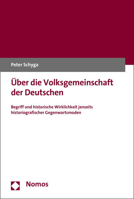 Über die Volksgemeinschaft der Deutschen - Peter Schyga
