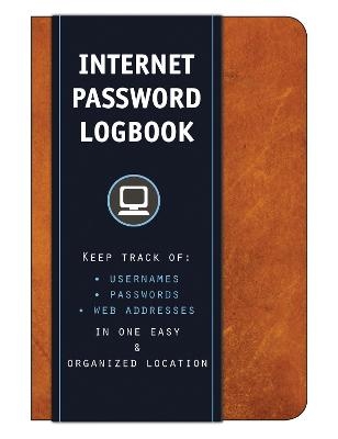 Internet Password Logbook (Cognac Leatherette) -  Editors of Rock Point