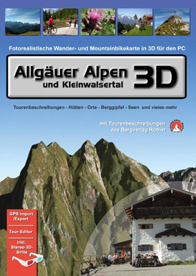 Allgäuer Alpen und Kleinwalsertal 3D - 3D RealityMap