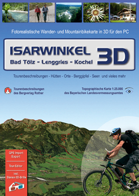 Isarwinkel 3D (Bad Tölz - Lenggries - Kochel) - 3D RealityMap