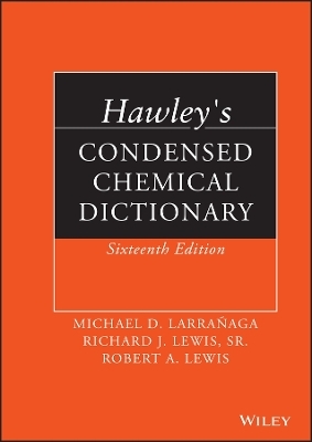 Hawley's Condensed Chemical Dictionary - Robert A. Lewis