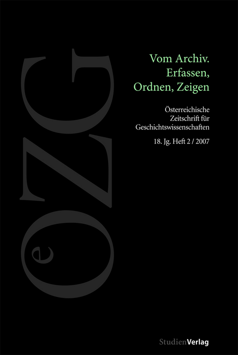 Österreichische Zeitschrift für Geschichtswissenschaften 2/07 - 