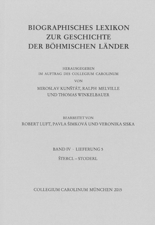 Biographisches Lexikon zur Geschichte der böhmischen Länder. Band IV, Lieferung 5. - Miroslav Kunstat; Ralph Melville; Thomas Winkelbauer