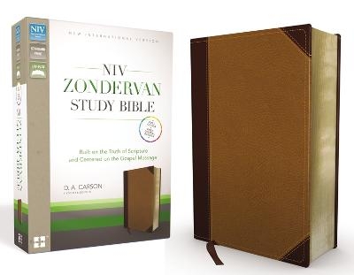 NIV Zondervan Study Bible, Leathersoft, Tan/Brown
