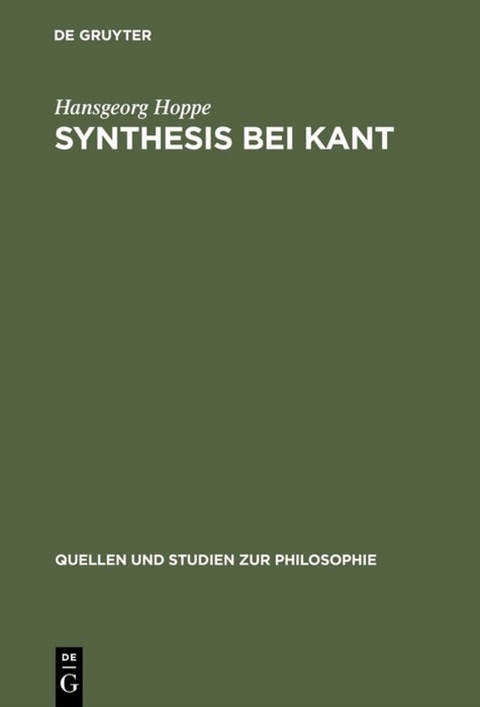 Synthesis bei Kant - Hansgeorg Hoppe
