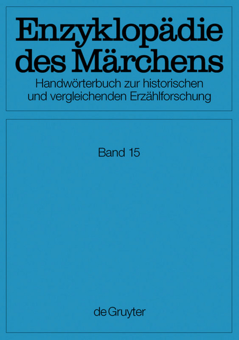 Enzyklopädie des Märchens / Verzeichnisse, Register, Corrigenda - 