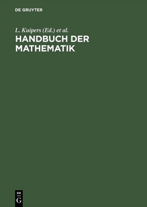Handbuch der Mathematik - 