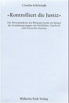 "Kontrolliert die Justiz" - Claudia Schöningh