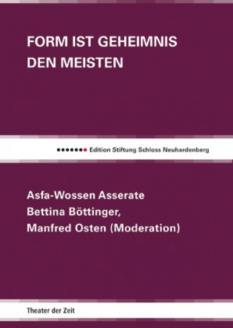 Form ist Geheimnis den meisten - Bettina Böttinger, Asfa-Wossen Asserate