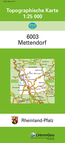 TK25 6003 Mettendorf -  Landesamt für Vermessung und Geobasisinformation Rheinland-Pfalz