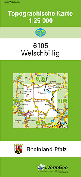 TK25 6105 Welschbillig -  Landesamt für Vermessung und Geobasisinformation Rheinland-Pfalz