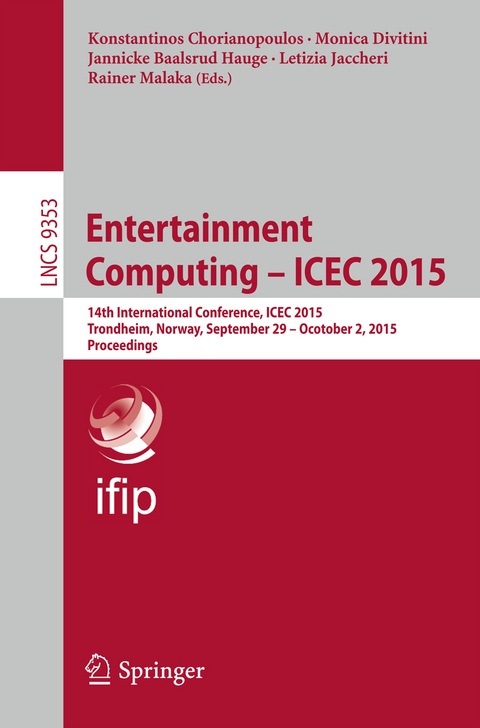 Entertainment Computing - ICEC 2015 - 