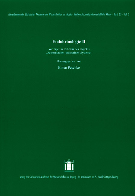 Endokrinologie II - Elmar Peschke