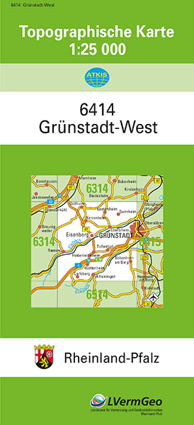 TK25 6414 Grünstadt-West -  Landesamt für Vermessung und Geobasisinformation Rheinland-Pfalz