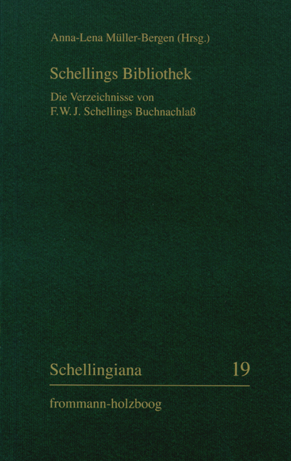 Schellings Bibliothek - 