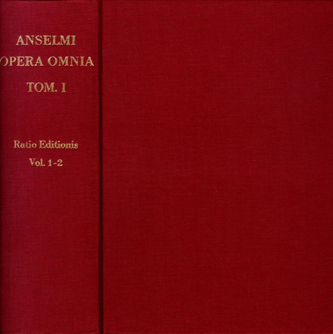 Anselm von Canerbury: Opera omnia -  Anselm von Canterbury