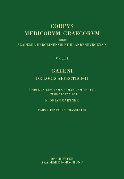 Galeni De locis affectis I–II -  Galenus