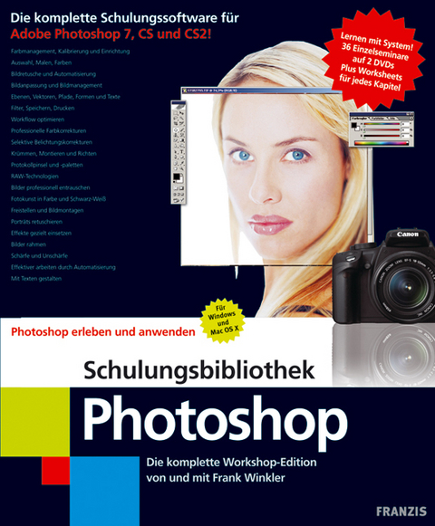 Photoshop Schulungsbibliothek, 2 DVD-ROM - Frank Winkler