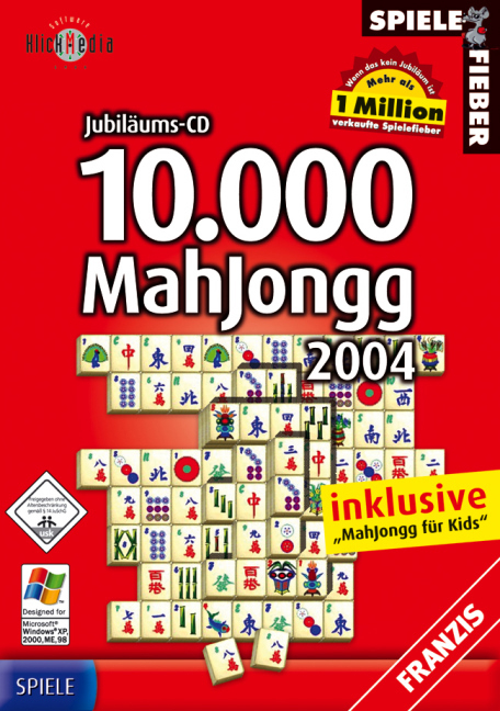 Jubiläums-CD 10.000 MahJongg 2004, CD-ROM in Kst.-Box - 