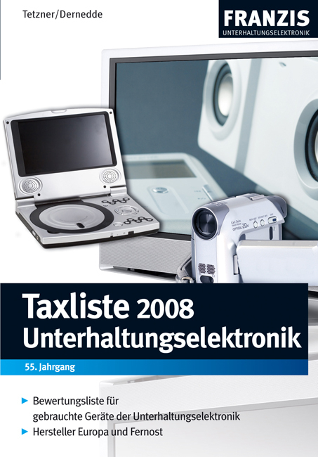 Taxliste 2008 - Unterhaltungselektronik -  Tetzner,  Dernedde
