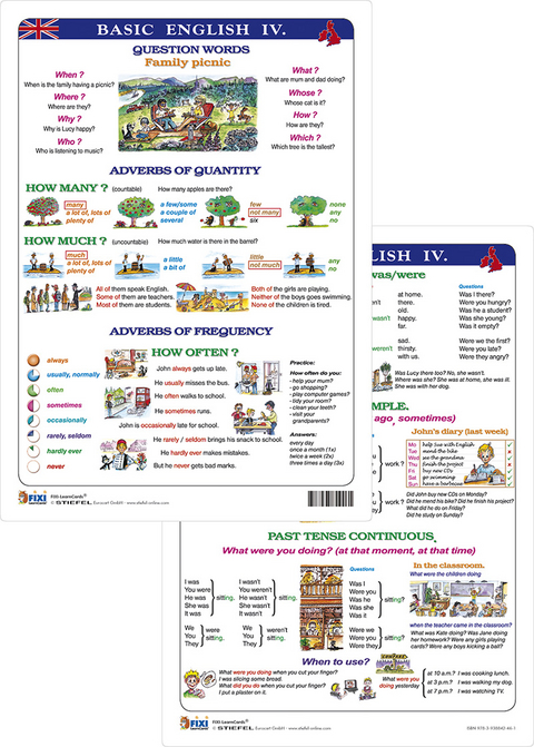 Basic English IV - Lernkarte DIN A4 - Heinrich Stiefel
