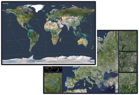Welt Satellitenbild /Europa Satellitenbild - 