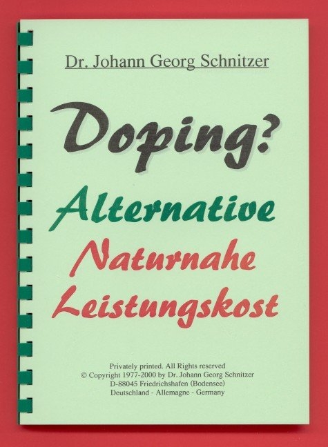 Doping? - Johann G Schnitzer