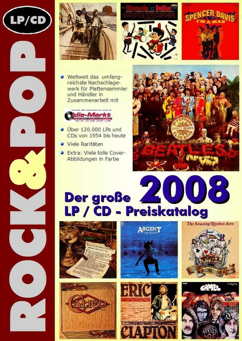 Der große Rock & Pop LP- /CD Preiskatalog 2008 - Martin Reichold