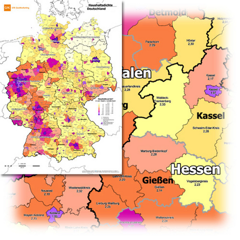 GfK Haushaltsdichte Deutschland 2008