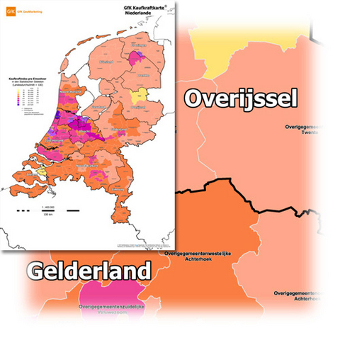 GfK Kaufkraftkarte Niederlande 2007