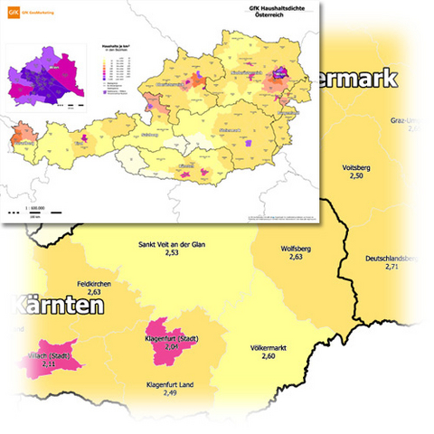 GfK Haushaltsdichte Österreich 2007