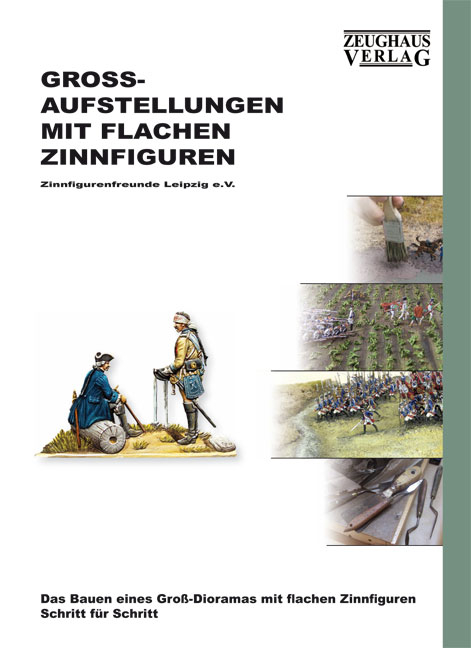 Großaufstellungen mit flachen Zinnfiguren