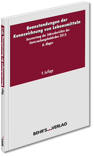 Beanstandungen der Kennzeichnung von Lebensmitteln - Heiko Klages