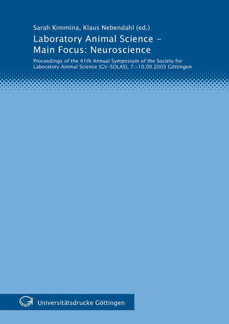 Laboratory Animal Science - Main Focus: Neuroscience - 